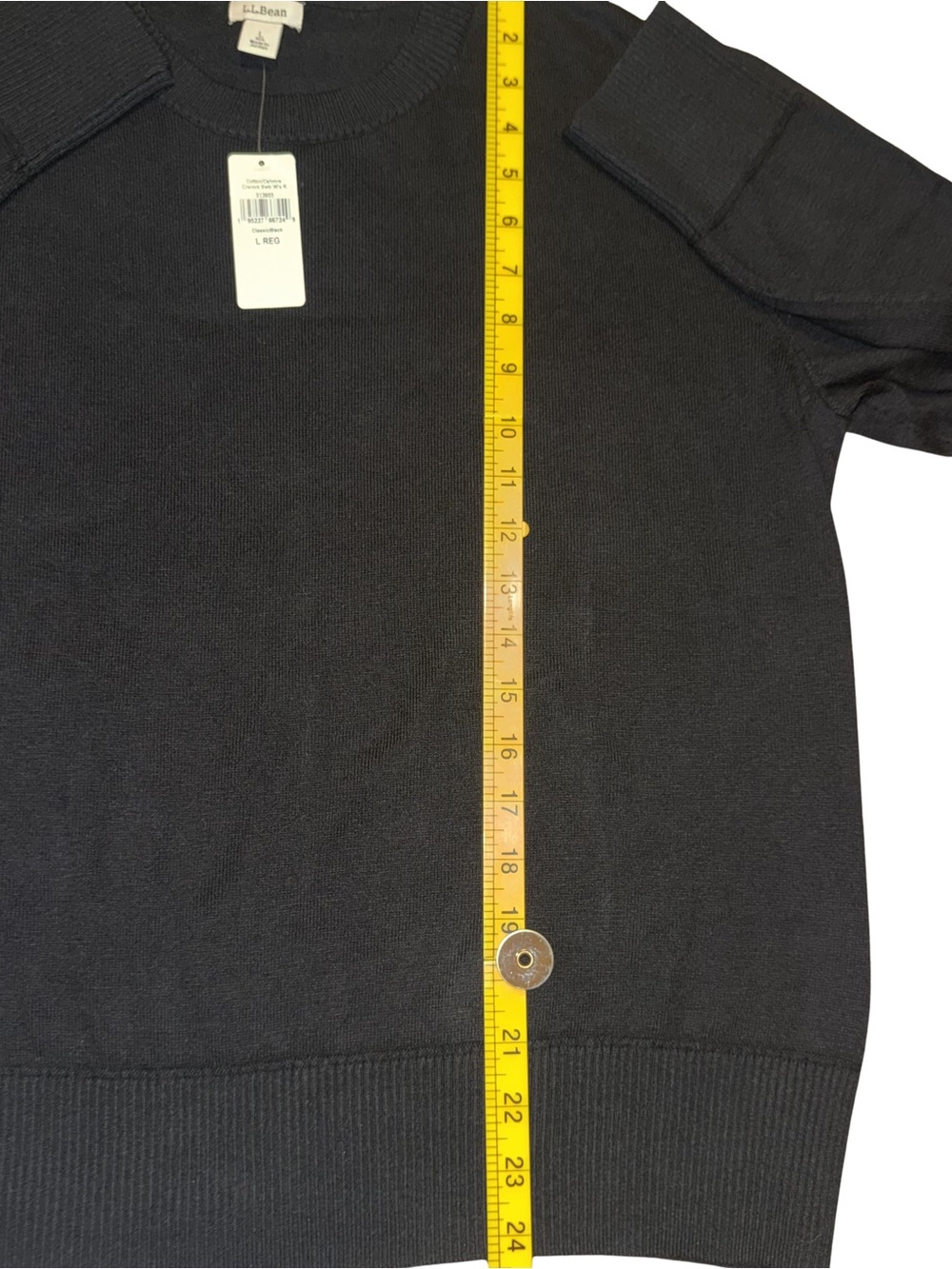 L.L. Bean Women’s Crewneck Sweater - Black Size L - Picture 4 of 8
